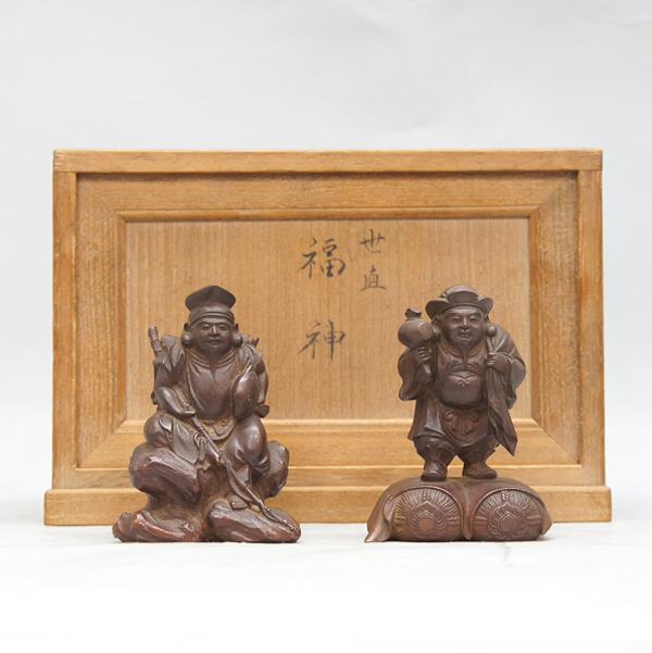 高村光雲 原型 聖徳太子御考養之像 高村規・識箱 銅像 ブロンズ【MA943