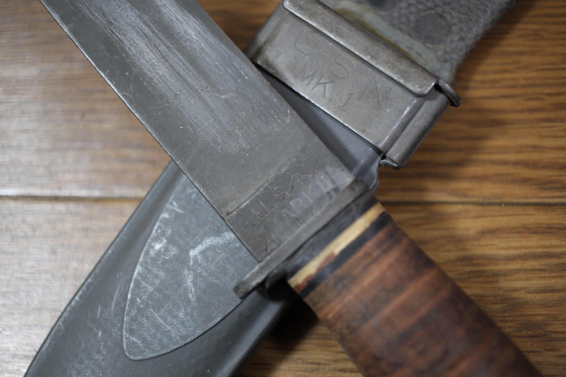 米海軍・カミラス社製USN Mark 1ナイフ／シース付き（良品） Mark 米