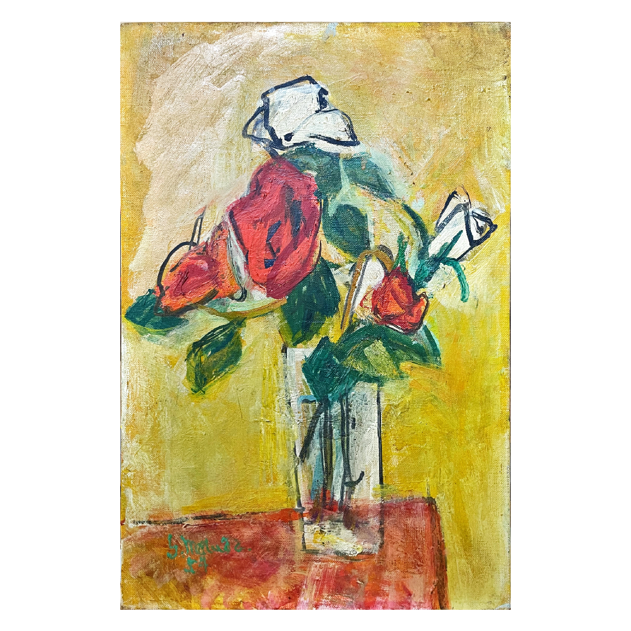 つるバラ マツモト作 絵画 つるバラ マツモト作 絵画 松本市美術館