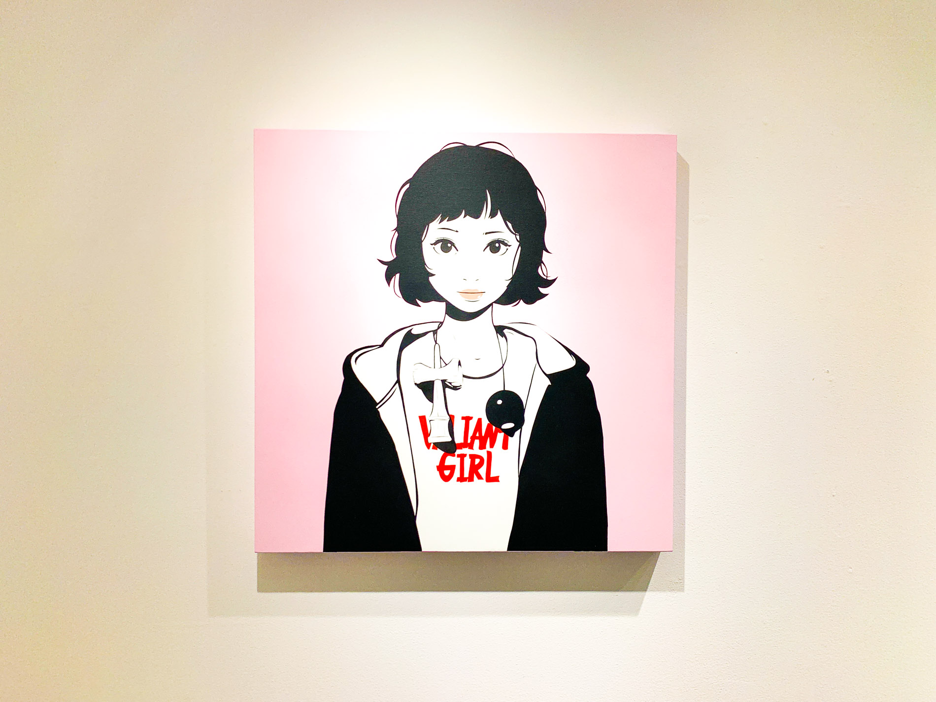 backside works. 塊根少女（ゴールド）シルクスクリーン