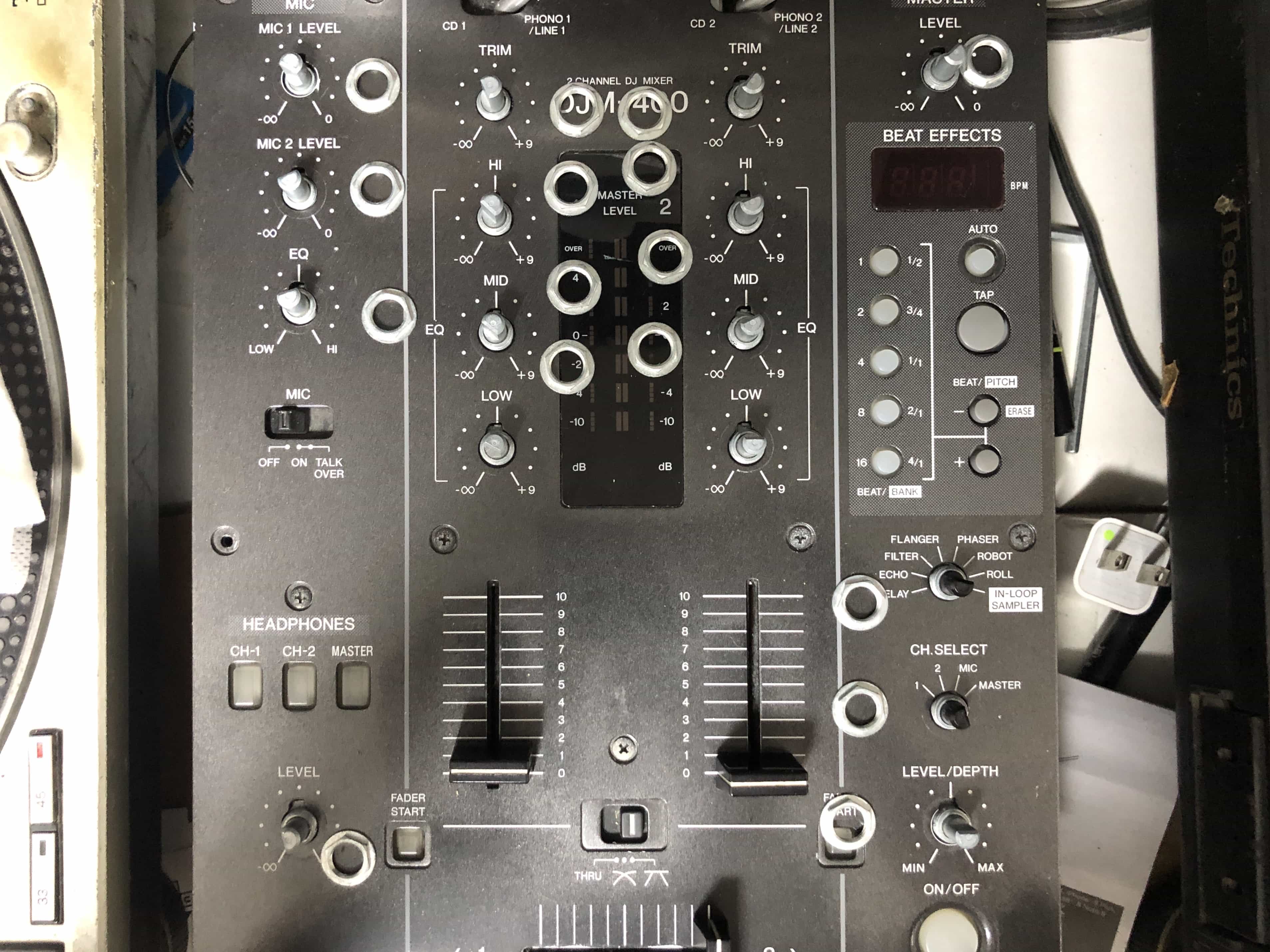 pioneer dj パイオニア DJM-300 黒 フェーダーメンテナンス pioneer dj