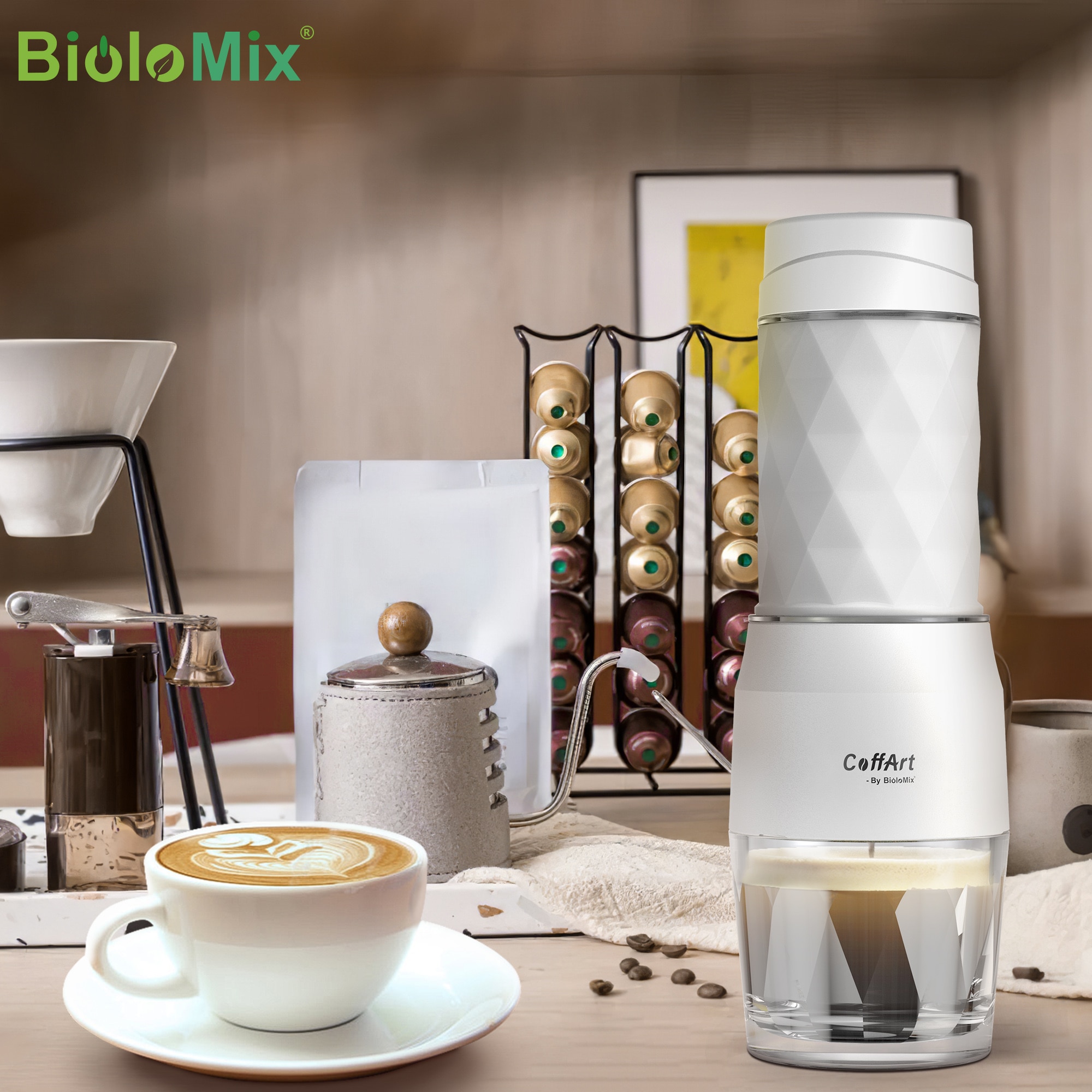 BioloMix Portable Coffee Maker Espresso