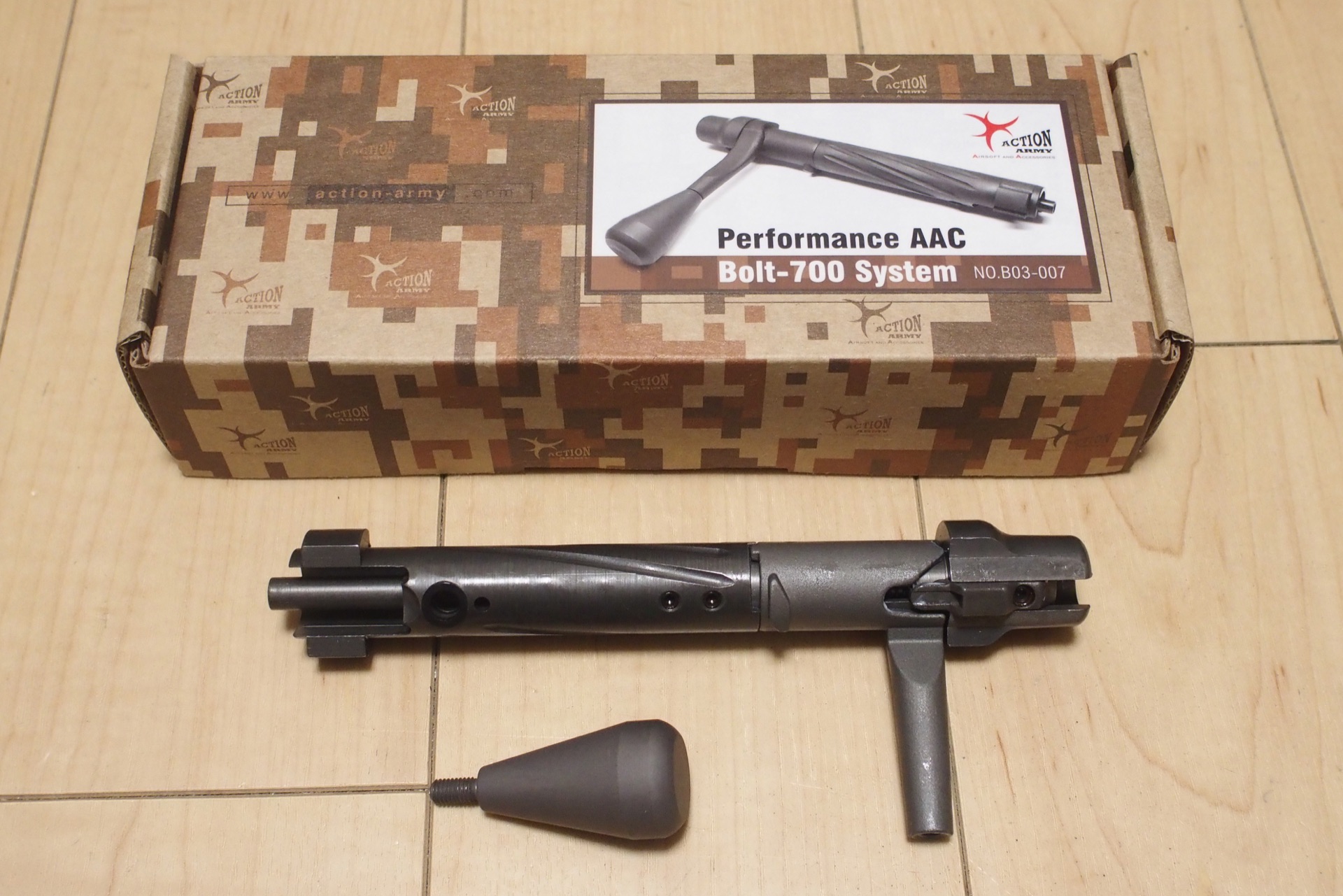 ActionArmy製 タナカM700系用スチールボルト Performance AAC Bolt-700