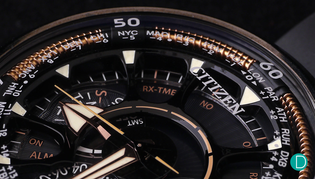 The Citizen CC7005-16G Satellite Wave GPS Super Titanium 100th