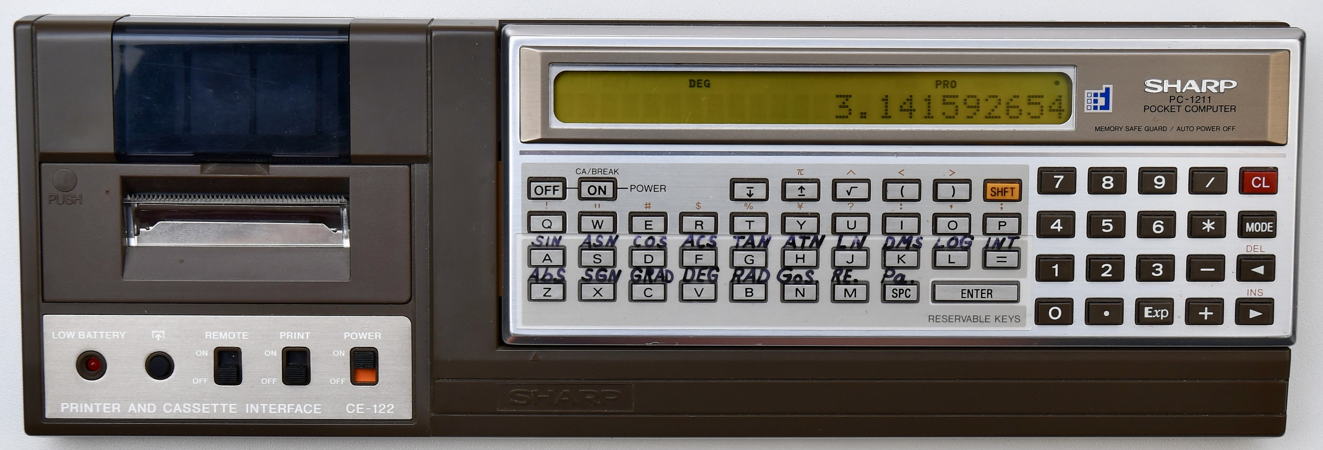 OA機器 SHARP CE-123P Vintage Sharp CE-123P Pocket Computer Thermal