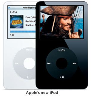 Apple debuts new iPod in 30GB and 80GB with Hollywood movies