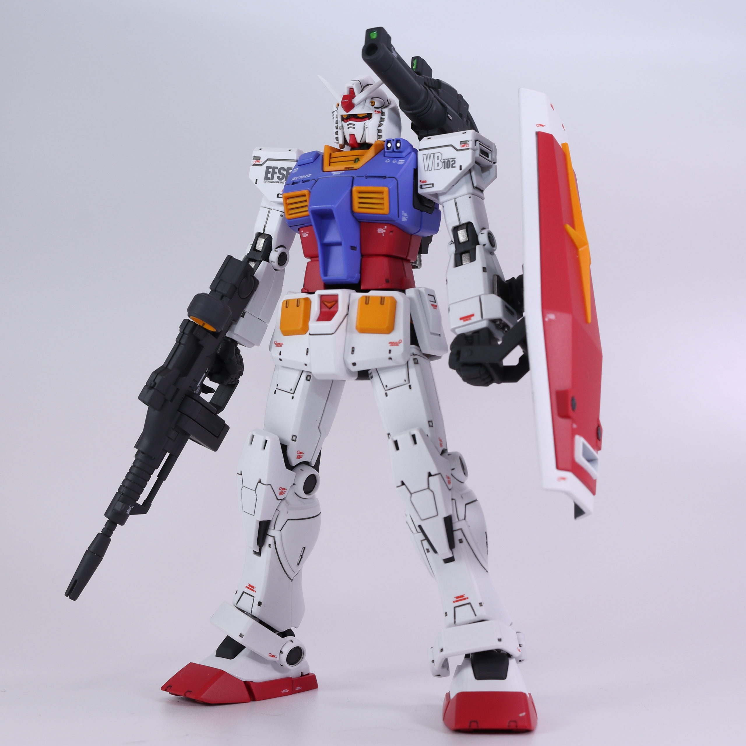 MG 1/100 RX-78-02 ガンダム オリジン 中期型 改修塗装済完成品 MG 1