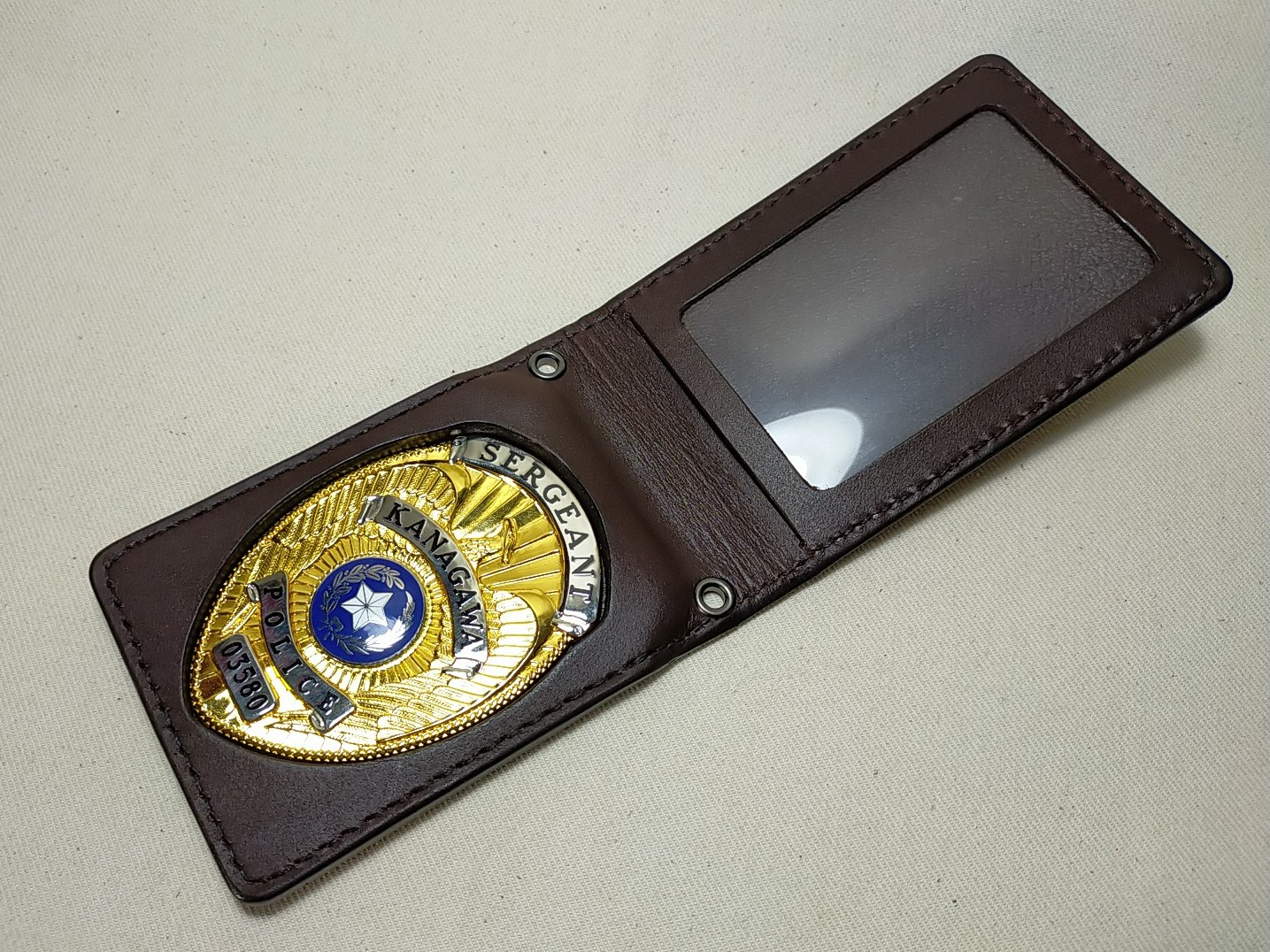 撮影用警察手帳レプリカ250505 | 革工房ノーツオーダーメイド革製品