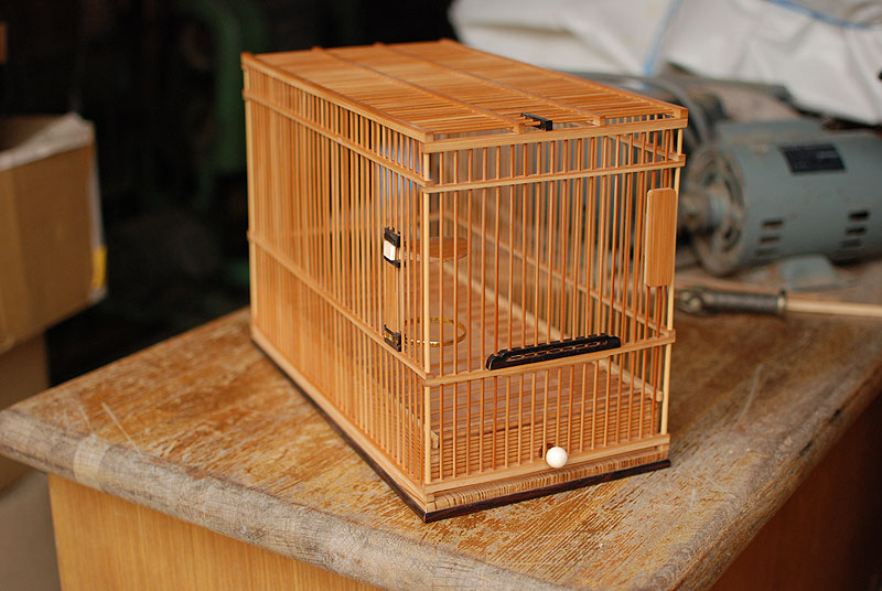 木と竹でできた鳥かご | 森重生活用品店 手作り竹製鳥