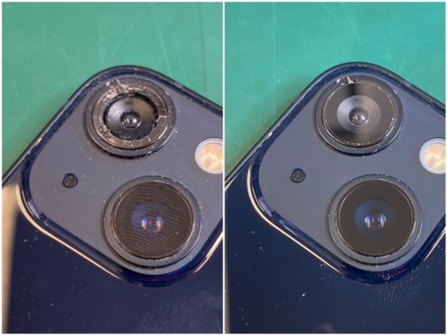 iPhone13背面カメラのガラス割れでご来店いただきました！ | 岡崎市の