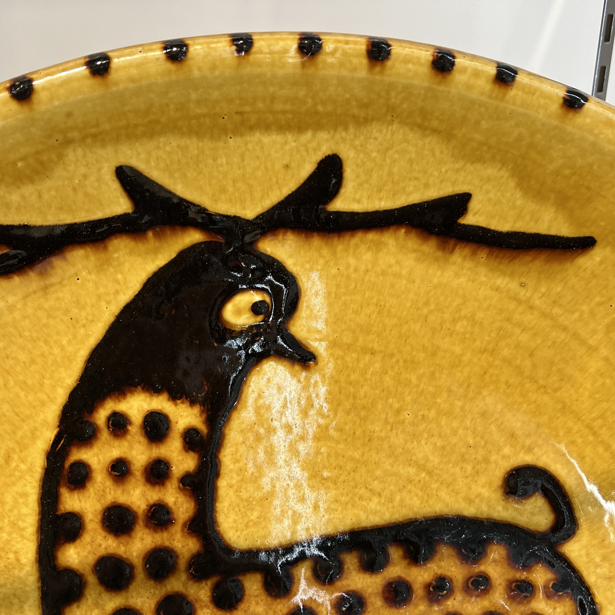 舩木研兒 黄釉鹿絵大皿 – 雅翔堂塩谷