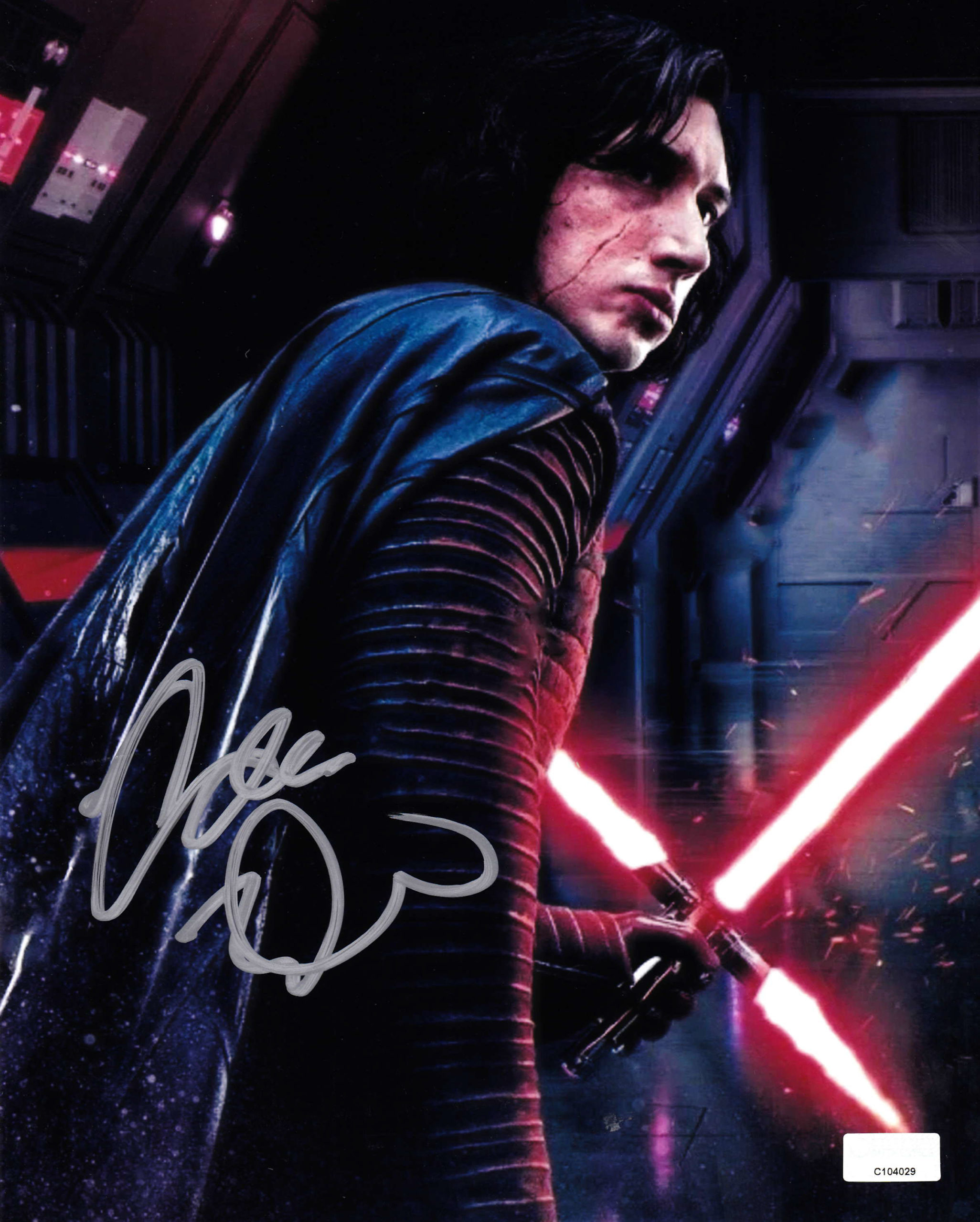 アダムドライバー直筆サイン8×10インチカイロレンスターウォーズ