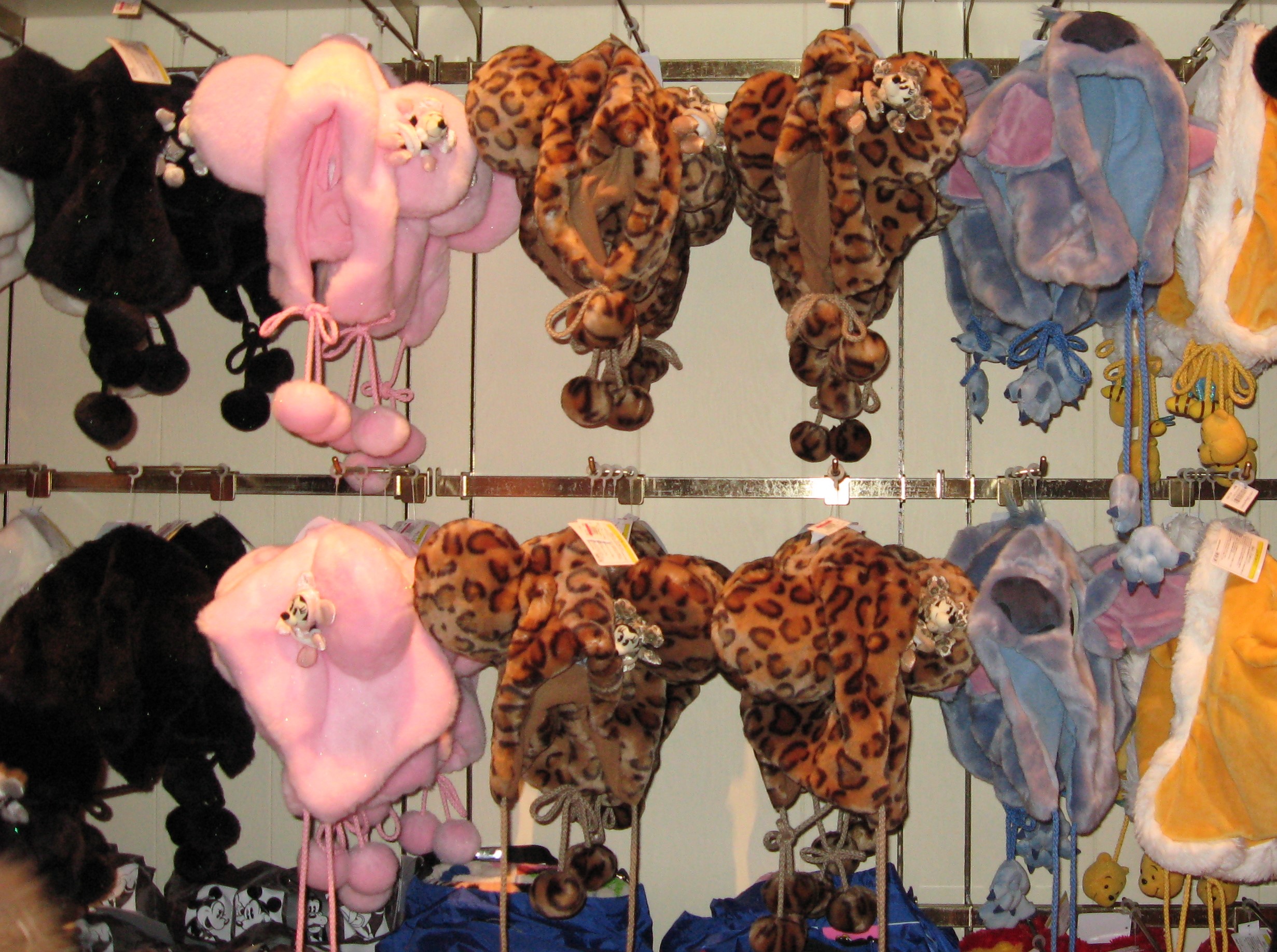 ディズニー ミニー ファンキャップ ヒョウ柄 レオパード ピンク 2個