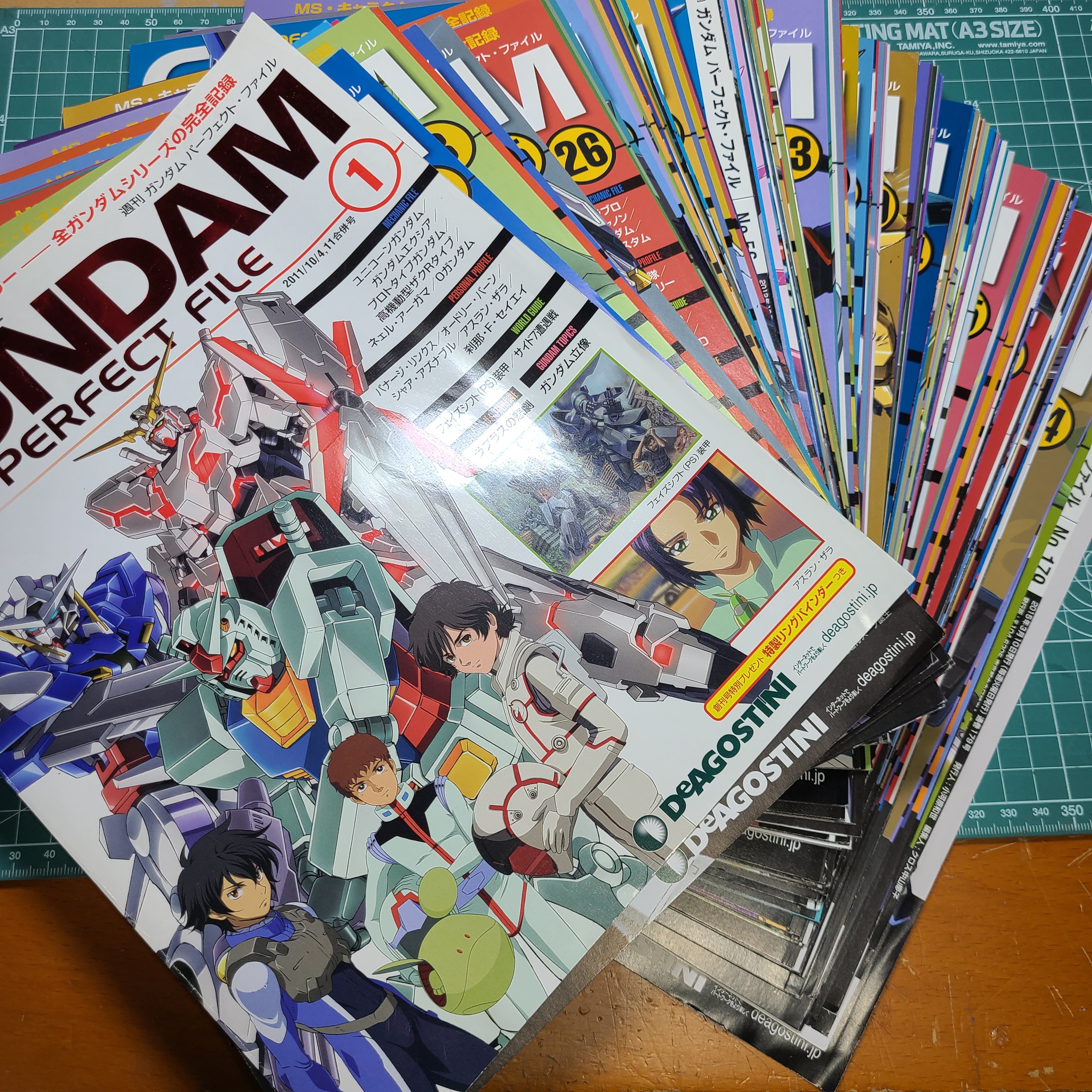 今頃？w、「週刊 ガンダム パーフェクト・ファイル」を整理しました