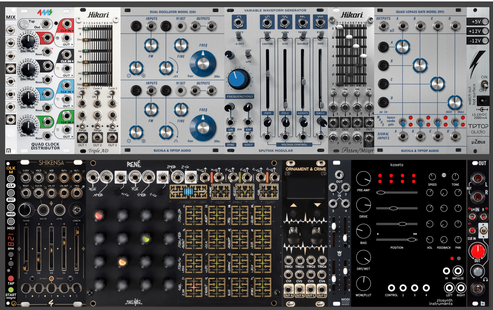 モジュラー構築例】シンセ・ラック – JunkYardMachineMusic