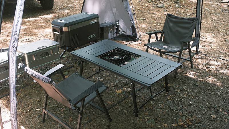 Alpen Outdoors アルミユニットテーブル110 ファミリーサイズ アルミ