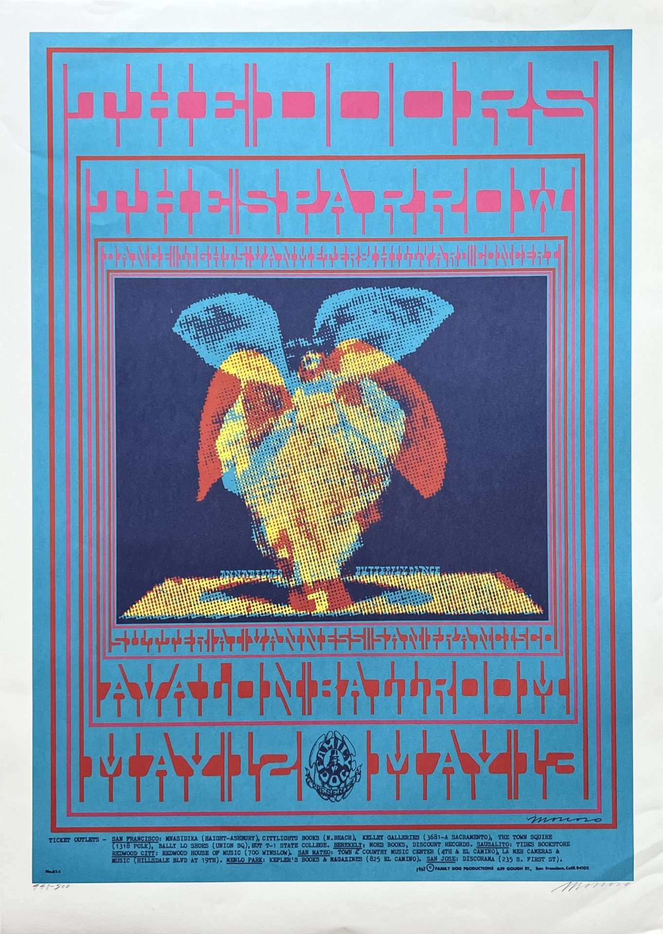 The Doors – FD 61 Concert Poster Ltd. Ed. Lithograph Signed by
