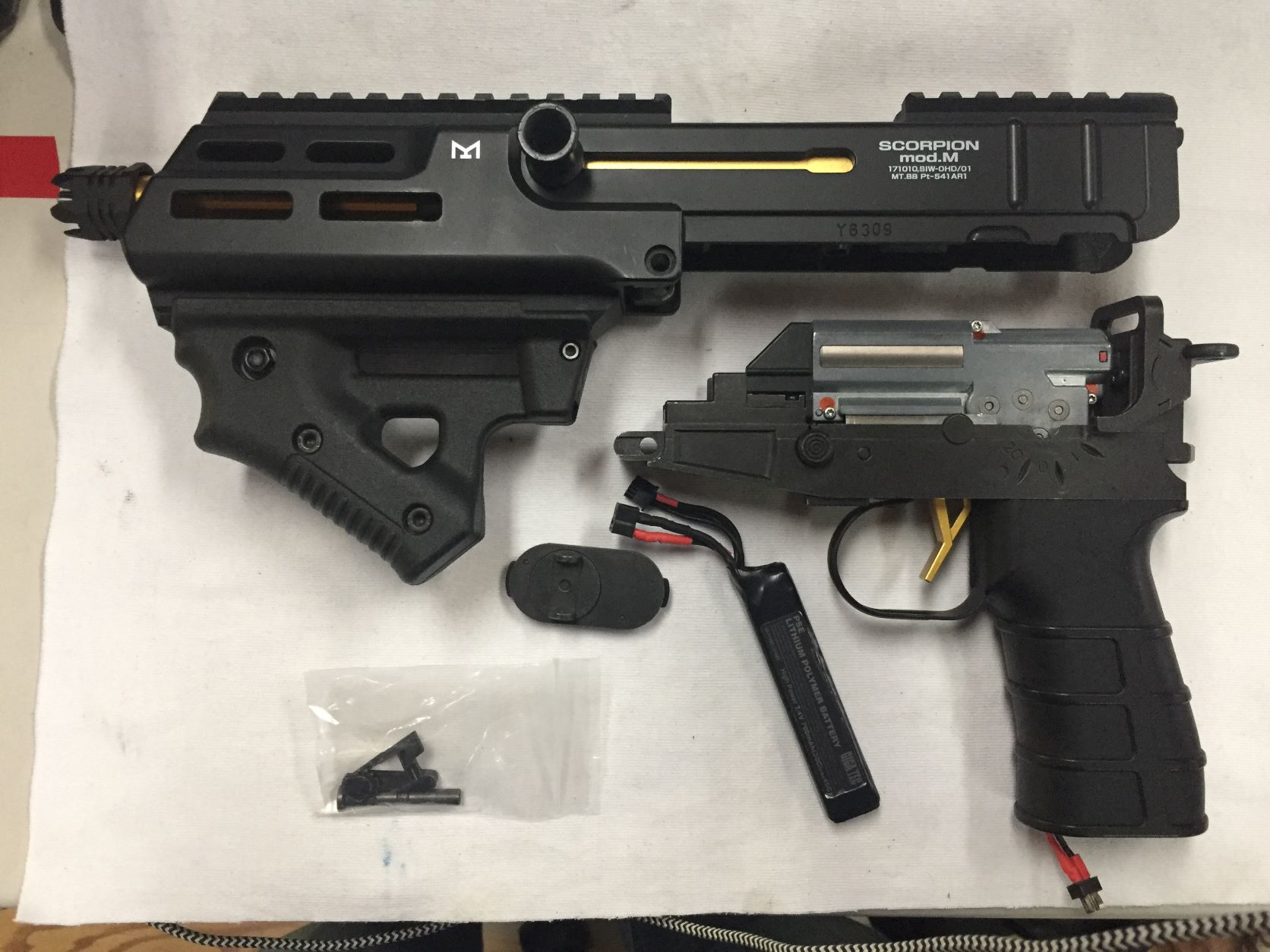 東京マルイ スコーピオン Mod.M 電動コンパクトマシンガンの修理をさせ
