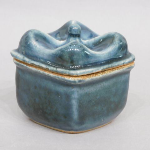 民藝 ふたもの 蓋物 合子 盒子 海鼠釉 検）濱田庄司 河井寛次郎 益子焼