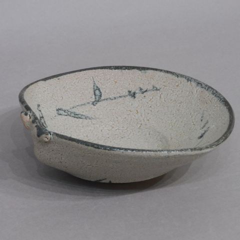 透四方向付 小鉢 5ツ揃え 証明書付 无疆窯 北大路泰嗣造 〔