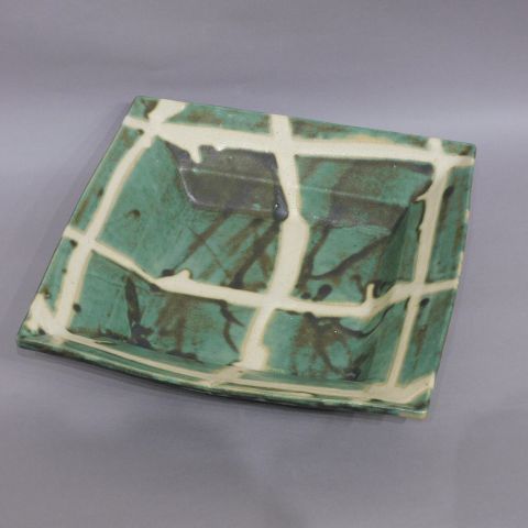 北大路魯山人 織部木の葉向付 田島美術店AOYAMA Art Gallery TAJIMA