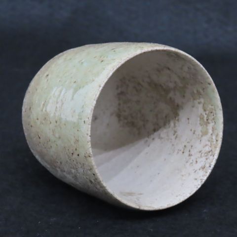 加守田章二 灰釉湯呑 KAMODA SHOJI Tea cup,ash glaze 田島美術店