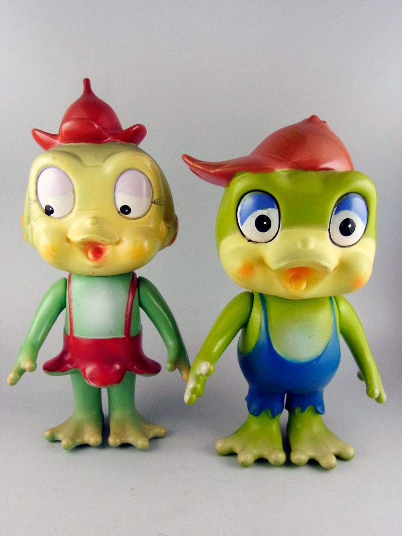 けろっこデメタン ザリ ソフビ フィギュア オレンジ タツノコプロ けろ