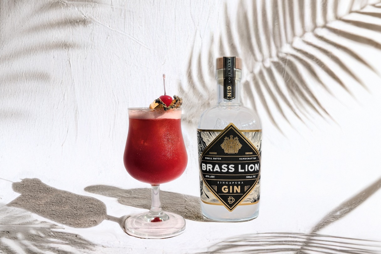The Singapore Sling at the Long Bar now comes with a roar