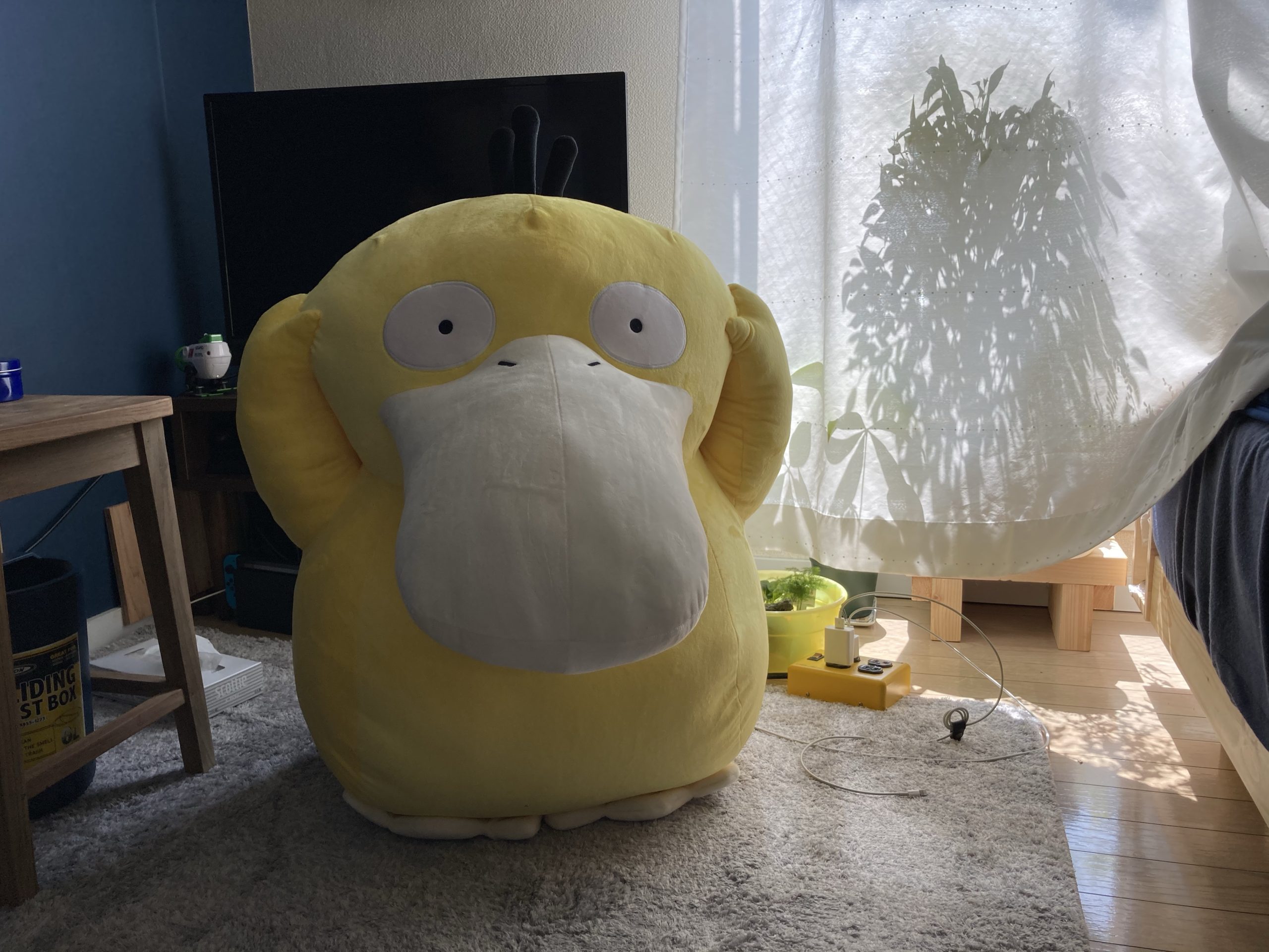 新品未開封】等身大コダック ポケモンセンター 公式 ぬいぐるみ