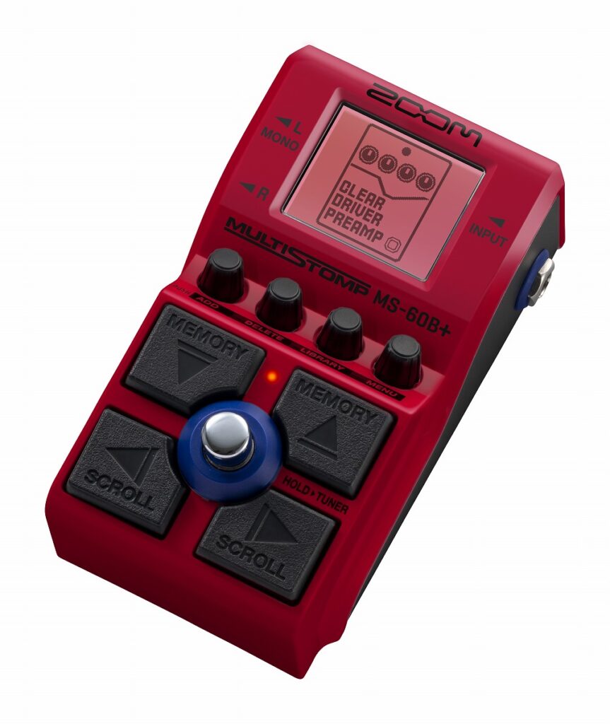 ZOOM 新製品ベース用コンパクトマルチエフェクター MS-60B+ Bass