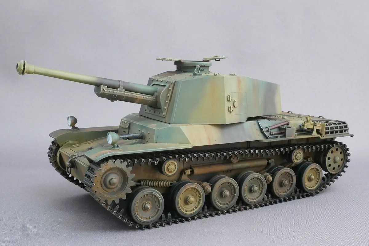 三式中戦車 チヌ ファインモールド 1/35 組立と塗装・製作記・完成写真