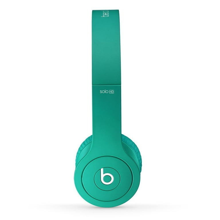 Restored Beats by Dr. Dre Solo HD Drenched in Teal Wired On Ear