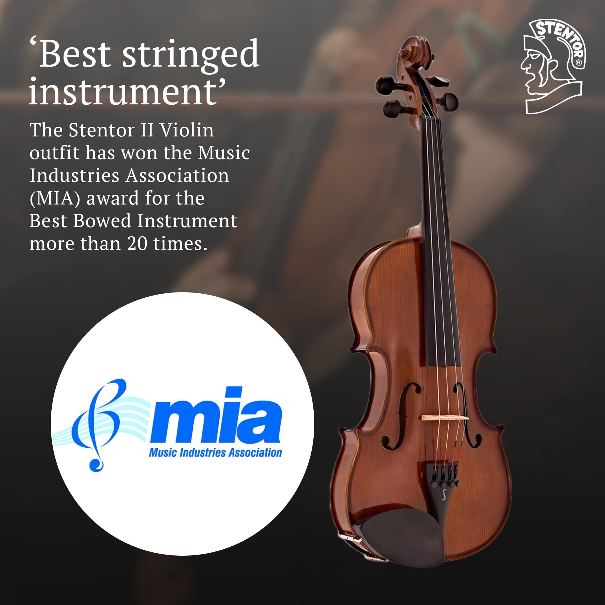 STENTOR Violin Outfit ST II 4/4 - Walmart.com