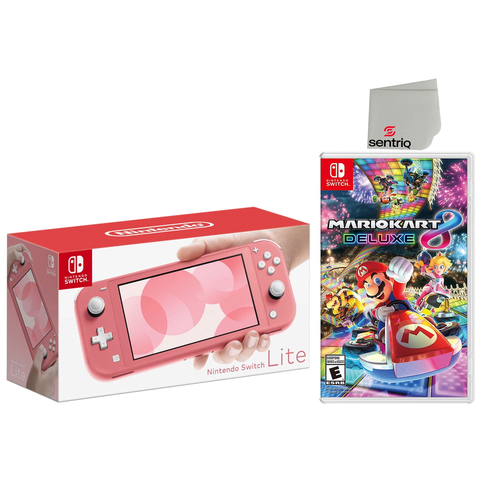 Nintendo Switch Lite Turquoise 32GB, Mario Kart 8 Deluxe Bundle