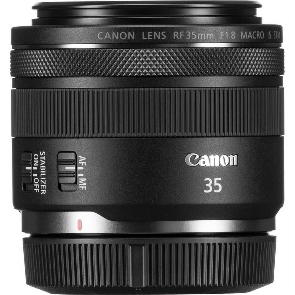 Canon RF 35mm F/1.8 IS Macro STM Lens with Filters and Backpack