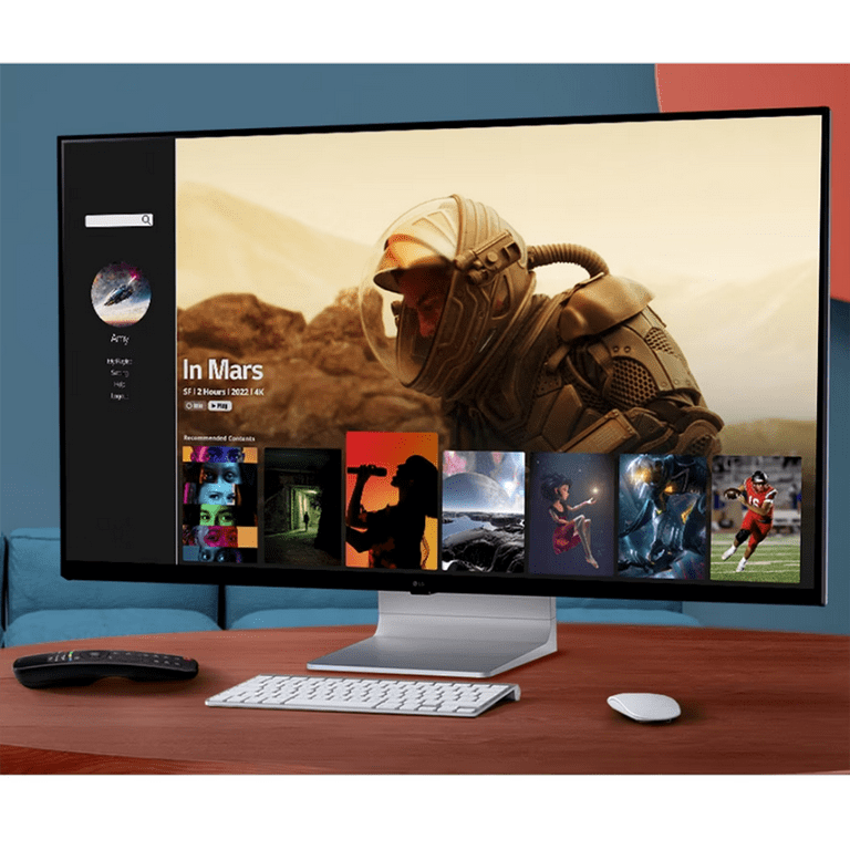 LG 42.5 inch WIDE 4K HDR IPS Smart Monitor 43SQ700S with Built-in