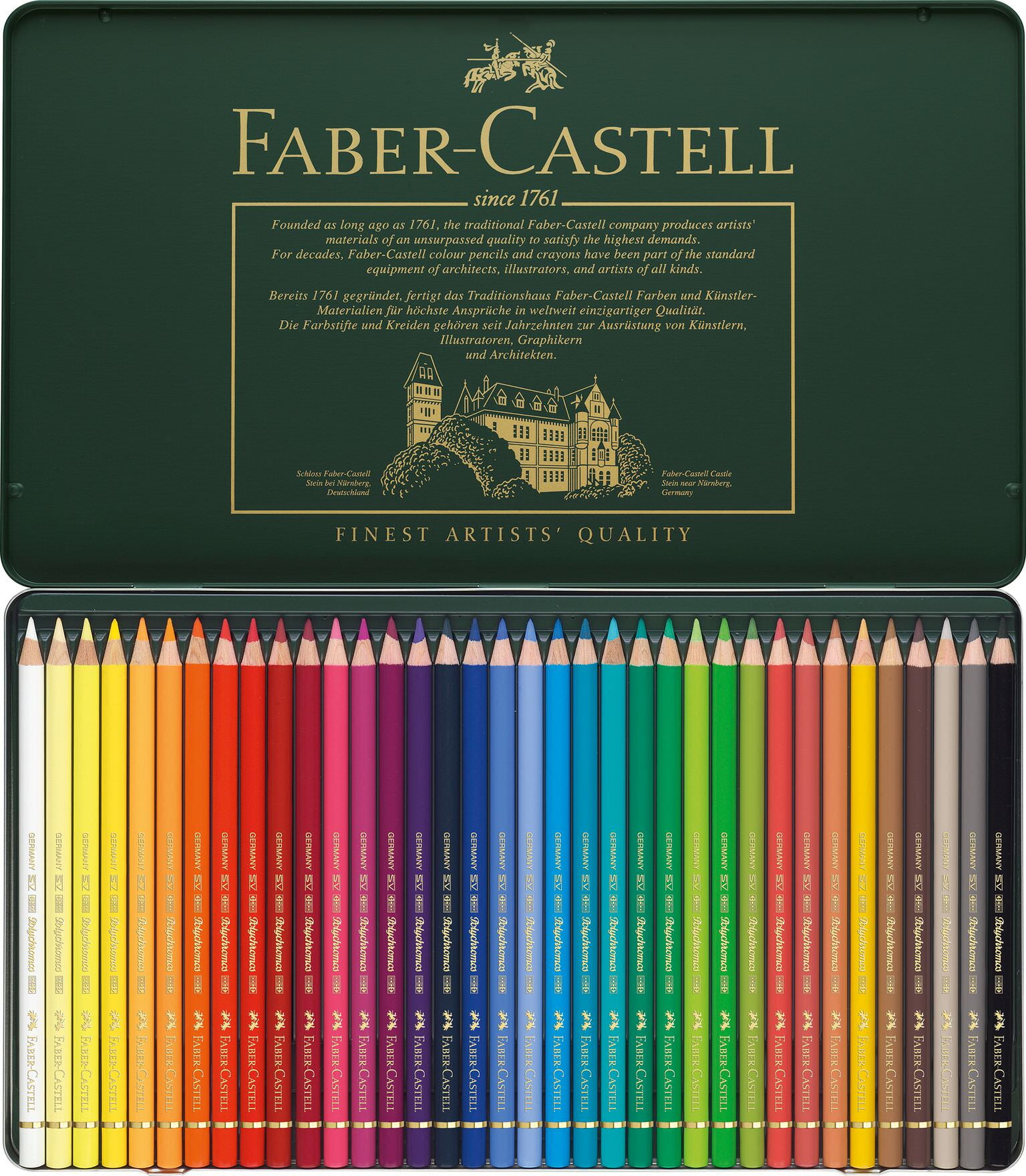 Faber-Castell Polychromos Pencil Set - Assorted Colors, 120 Set