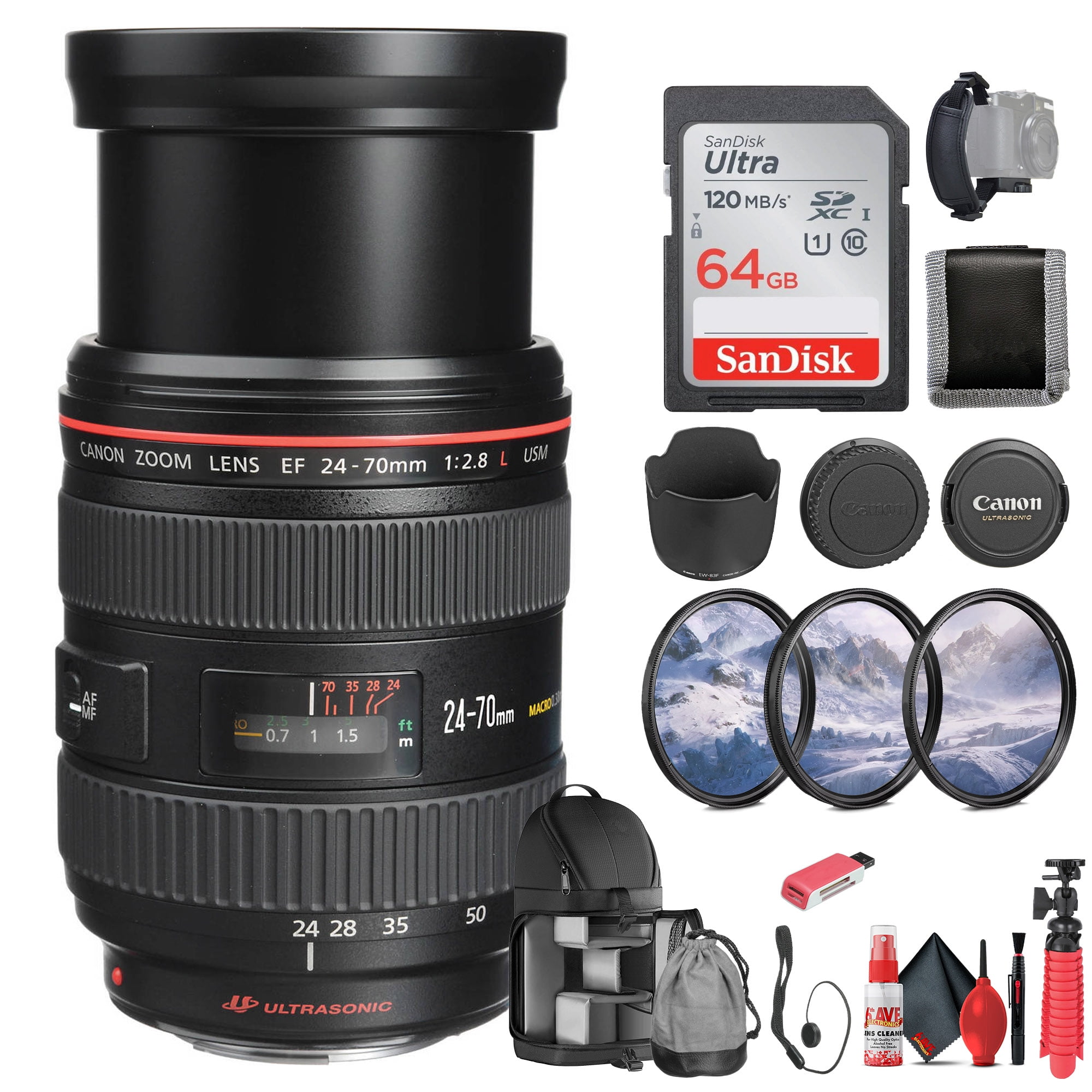 Canon EF 24-70mm f/2.8L USM Standard Zoom Lens for Canon SLR