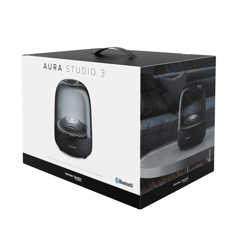 Harman Kardon Aura Studio 3 Bluetooth Speaker, Black - 360-Degree