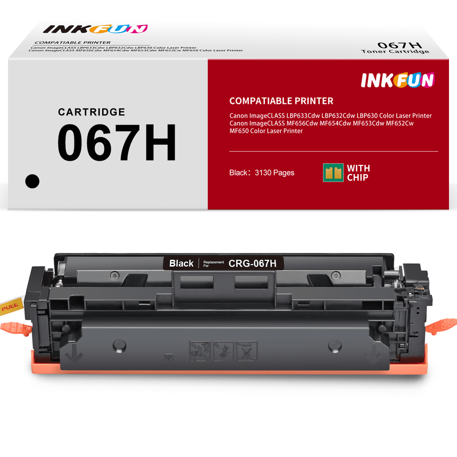 Canon High Capacity Black Toner Cartridge 069 H for Laser Printers
