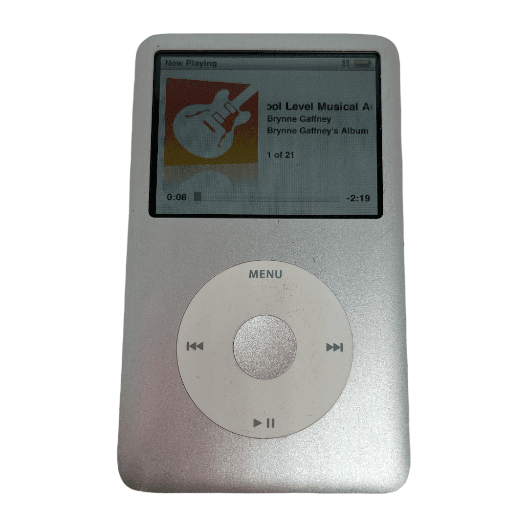Pre-Owned Apple 6th Gen 80GB Silver Classic MP3 Audio Video Player