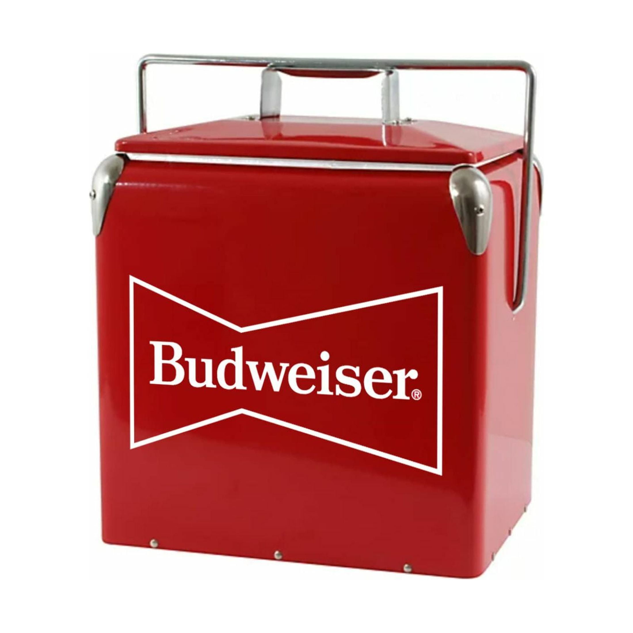Budweiser Vintage Hard Beverage Cooler Insulated Metal Exterior
