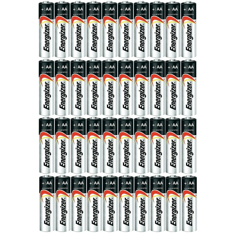 Energizer AA Max Alkaline Batteries, 40 Count, Long Shelf Life