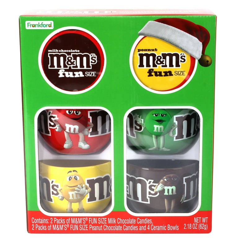 Frankford M&M's Holiday Ice Cream Bowl Gift Set, Seasonal