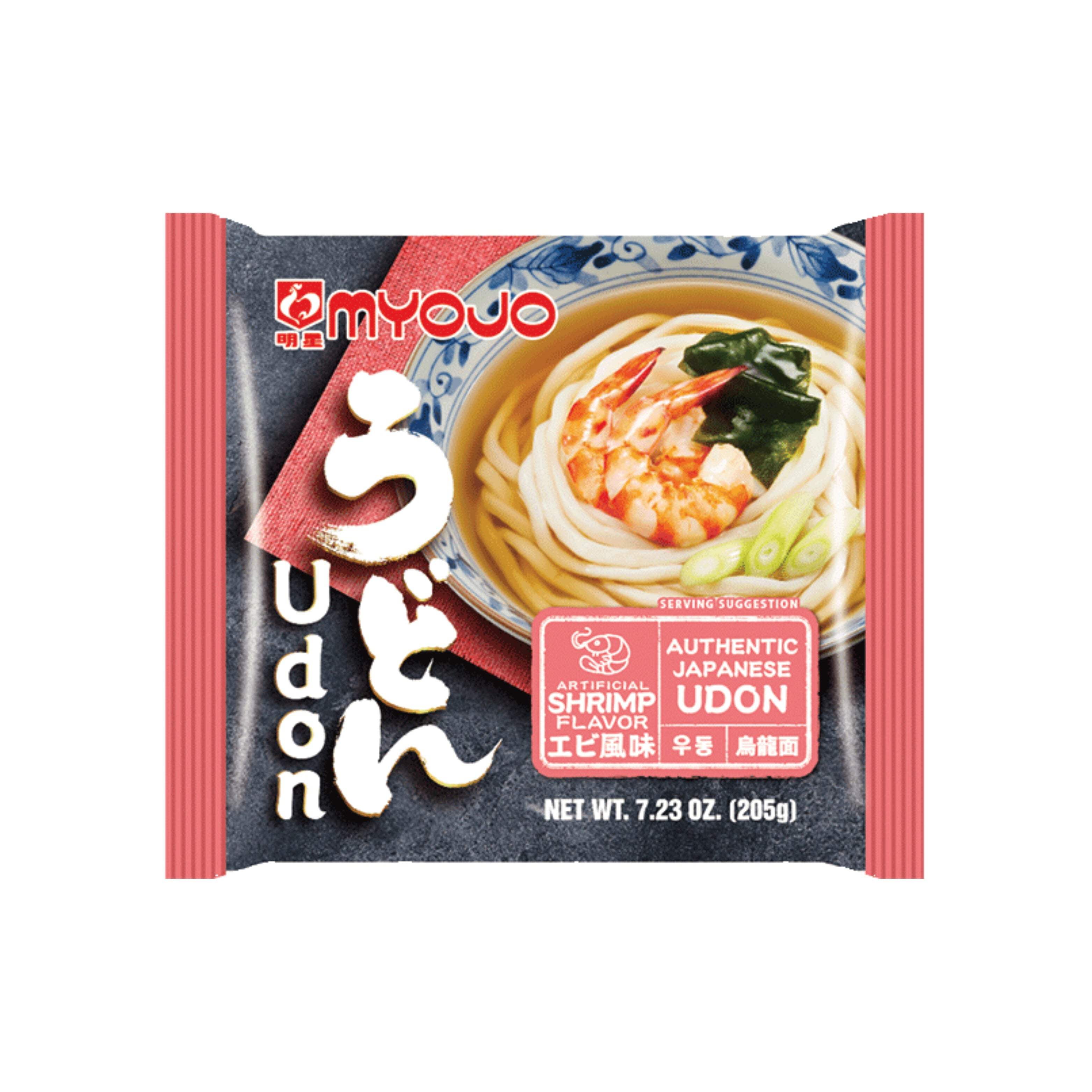 Myojo Authentic Asian Bowl - Udon with Shrimp Flavor Soup, 7.23 oz