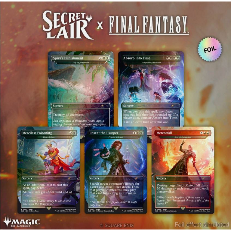 mtg FF secret 購入 lair 英語版 3種セット mtg FF secret lair 英語版