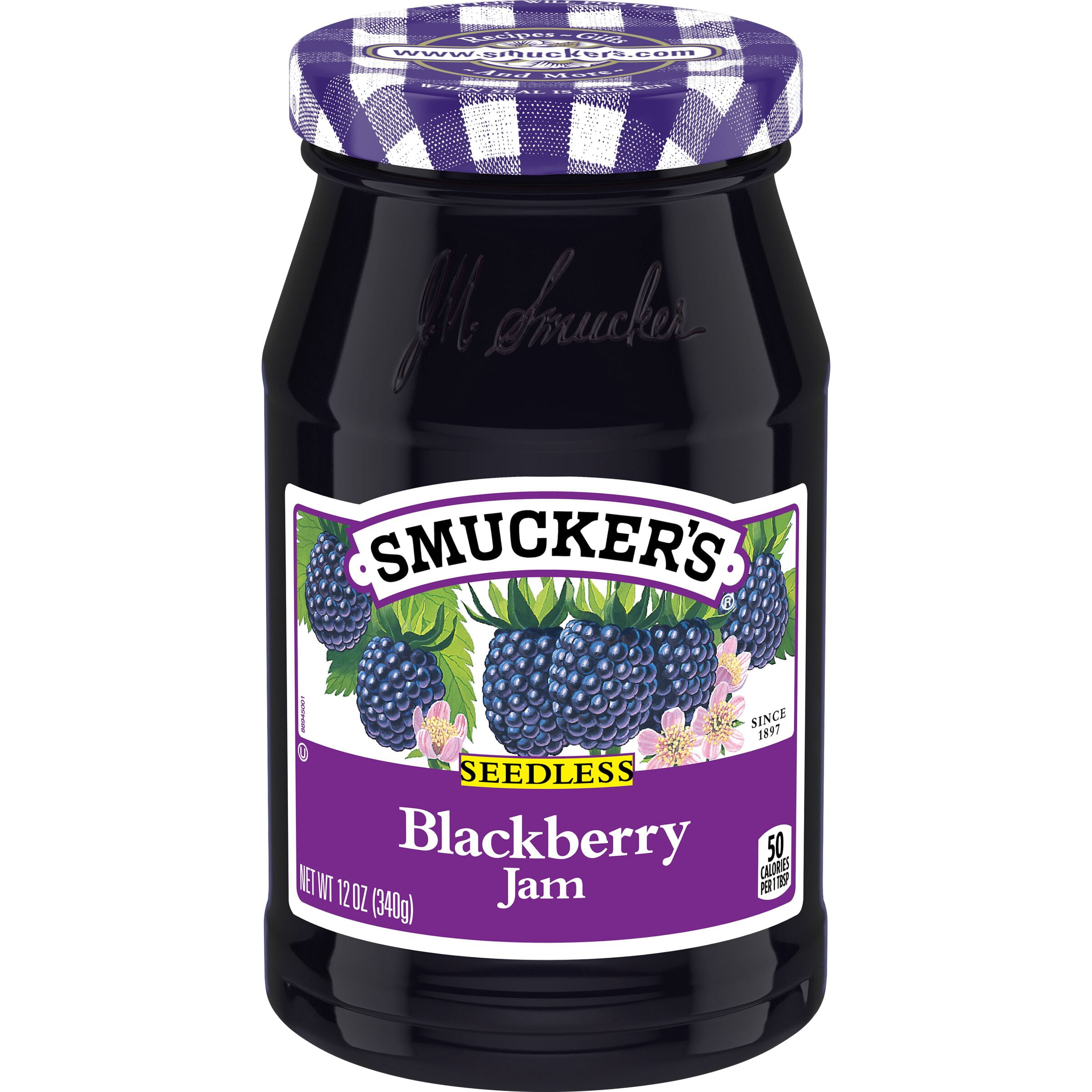 Smucker's Real Fruit Seedless Blackberry Jam, 12 Ounces - Walmart.com