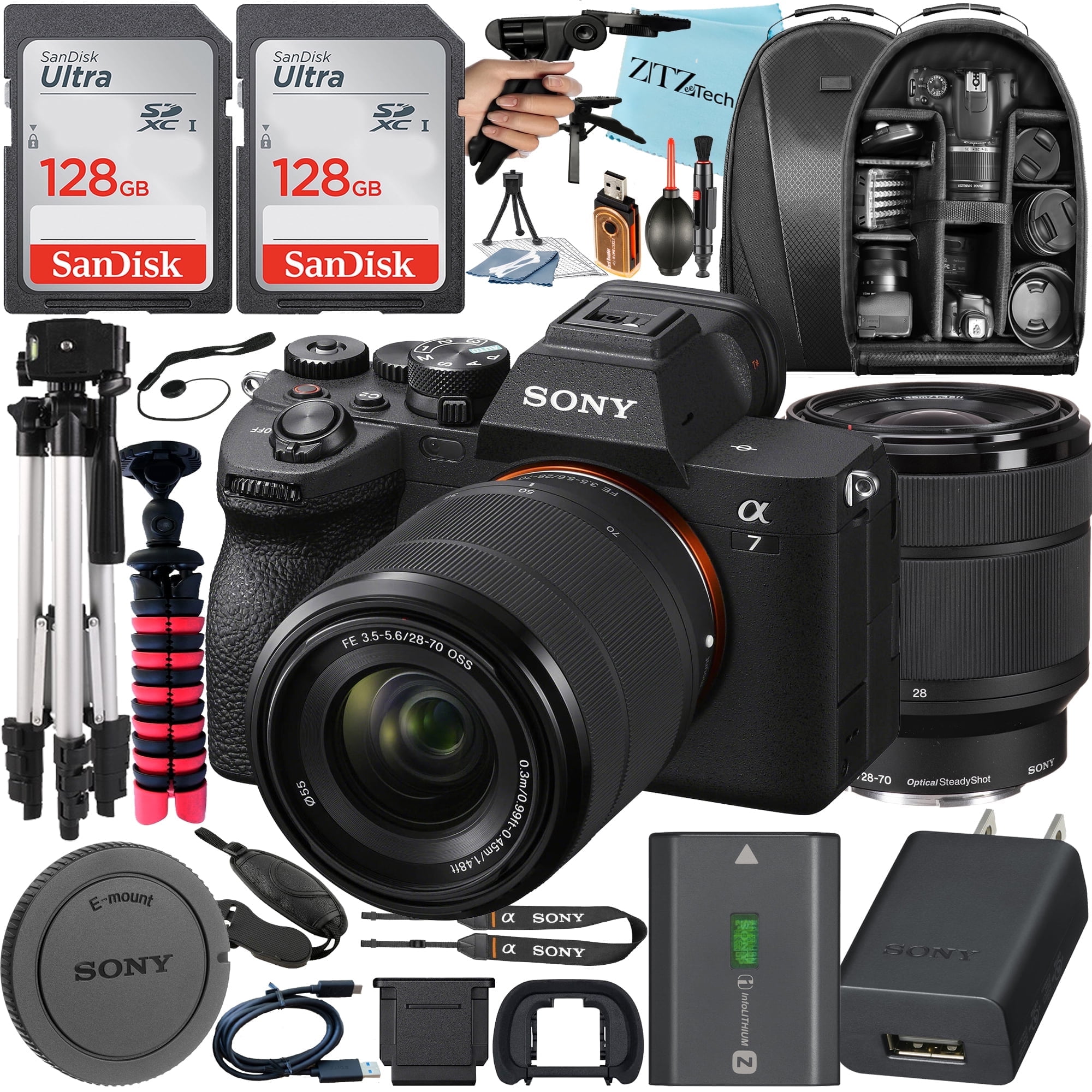Sony Alpha a7 IV Mirrorless Professional Camera Kit, 28-70mm Lens