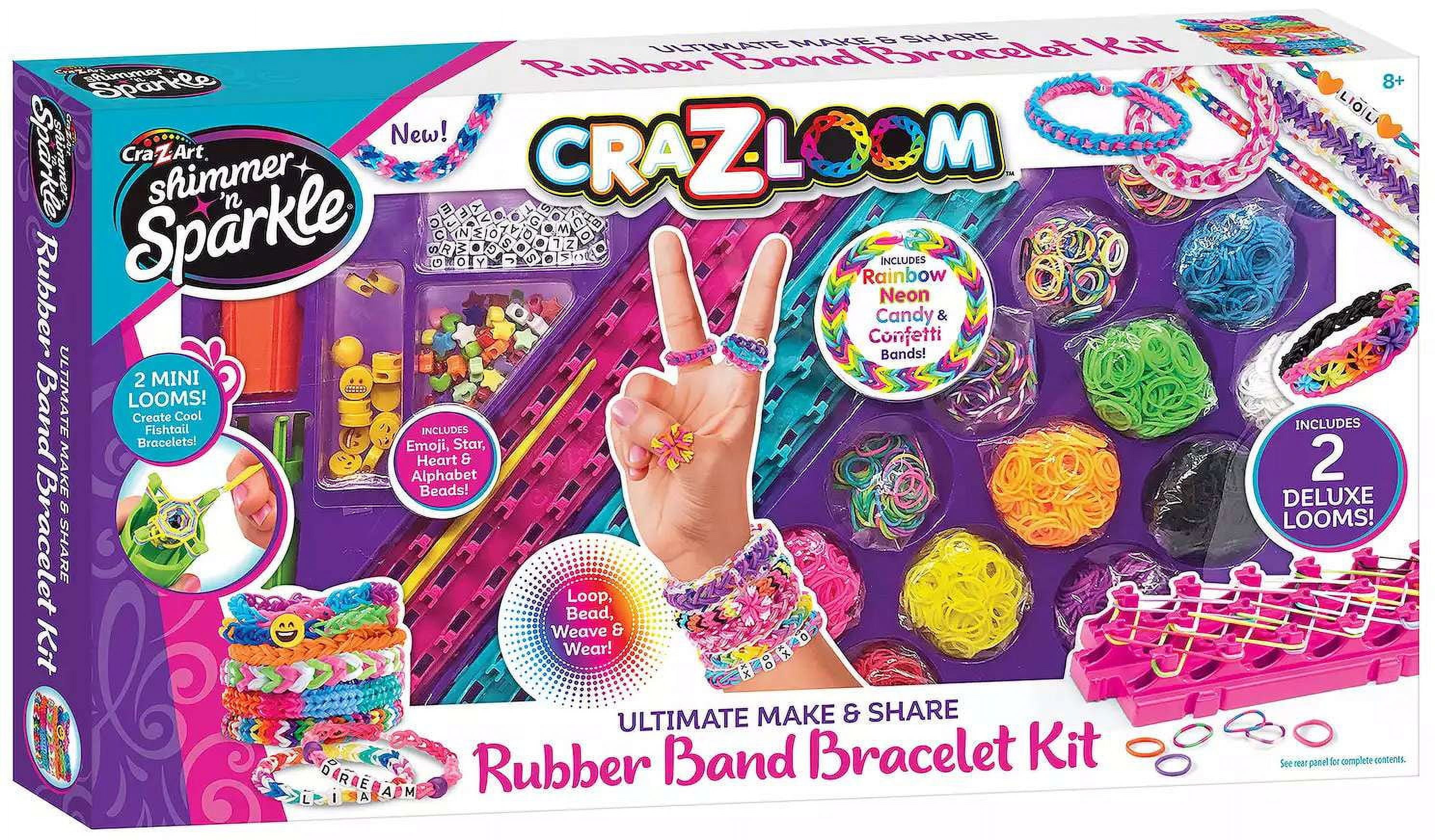 Shimmer 'n Sparkle Ultimate Make & Share Rubber Band Bracelet Kit
