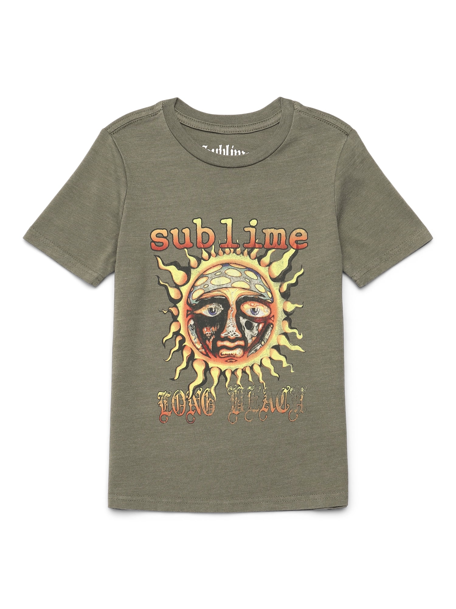 Sublime Boys Sun Logo Graphic Tee with Short Sleeves, Sizes 4-18